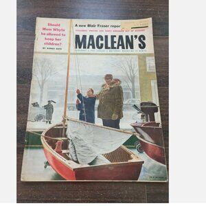 Vintage Maclean's Magazine February 2 1957 Avro Aircraft Ad Hungarian Revolution